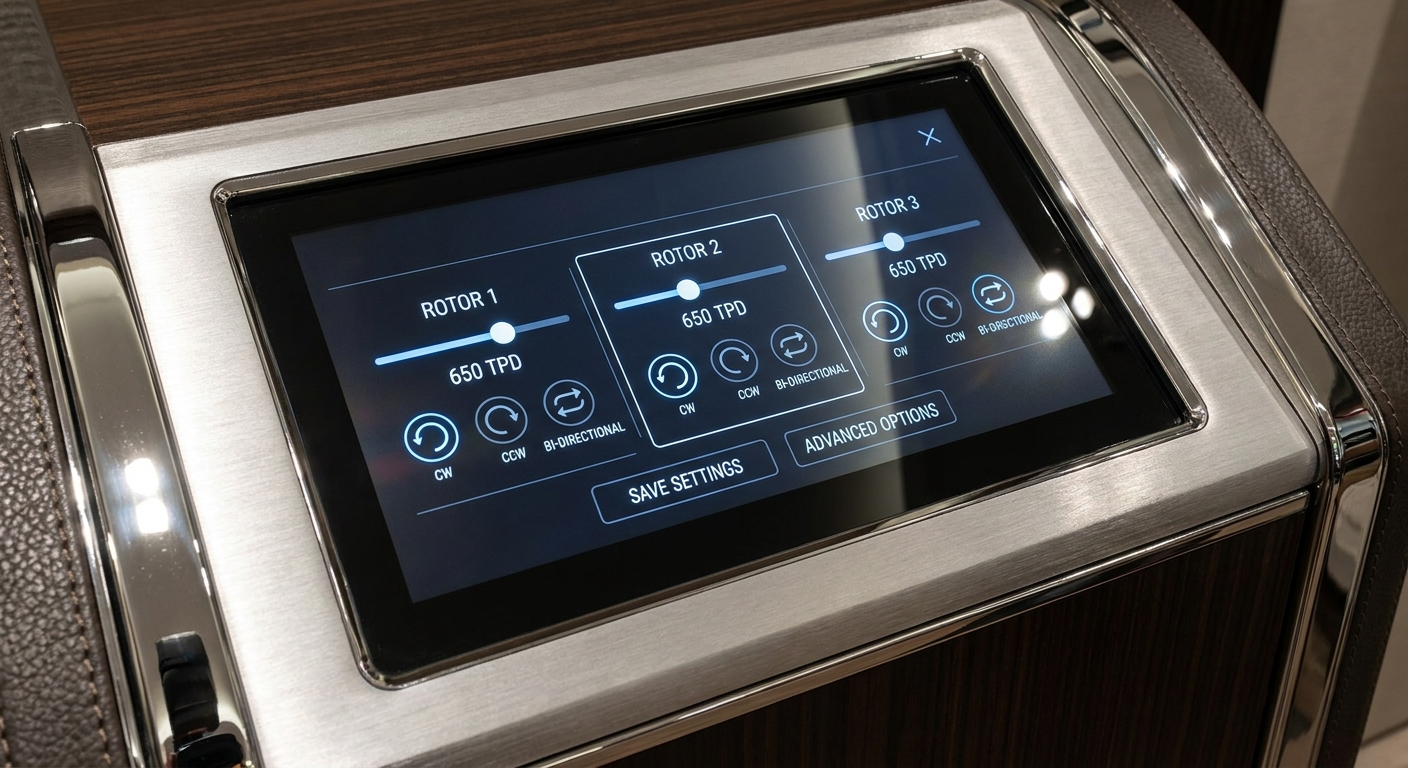 Luxury safe touchscreen interface