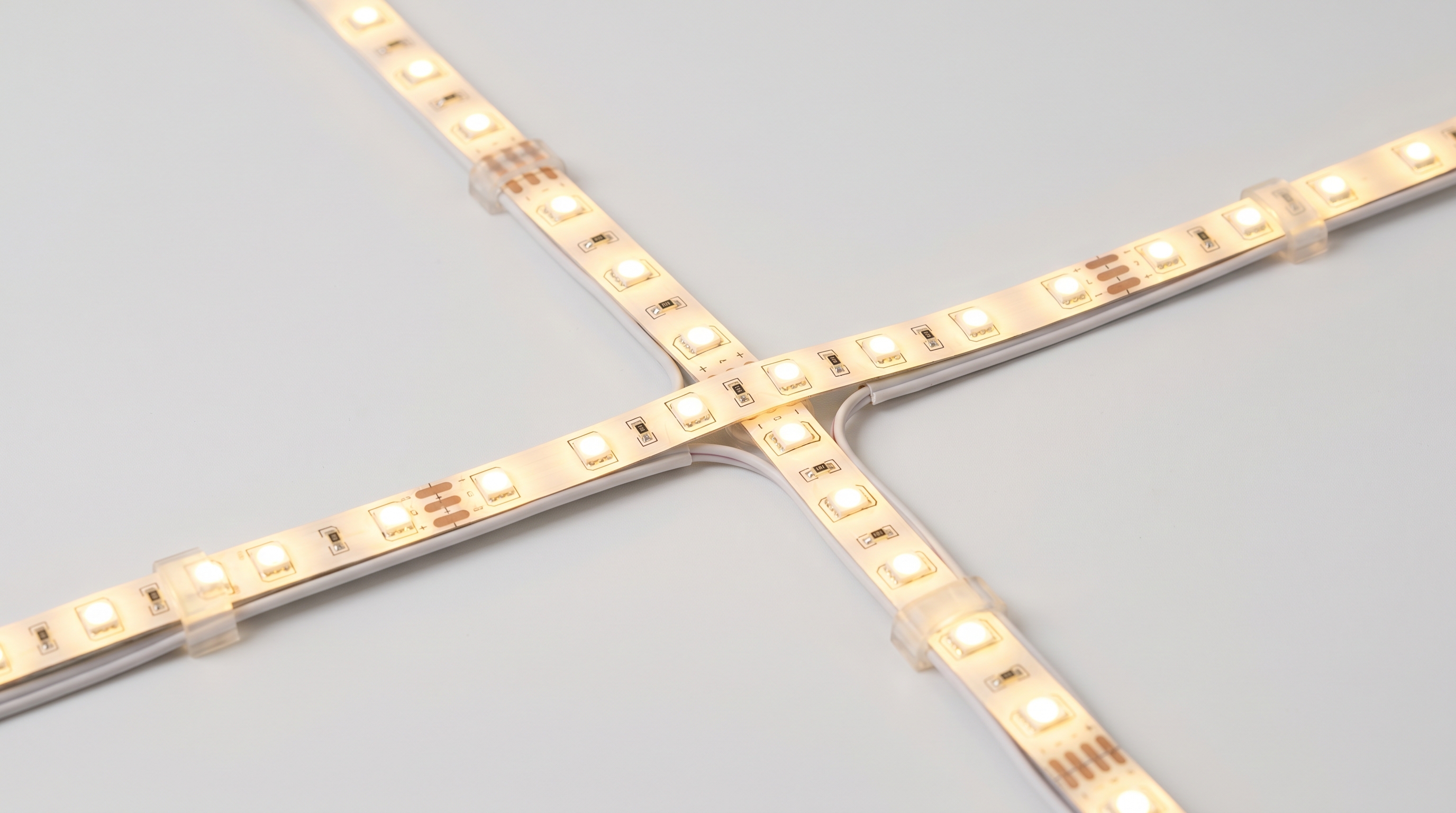 led strip lights cross pattern