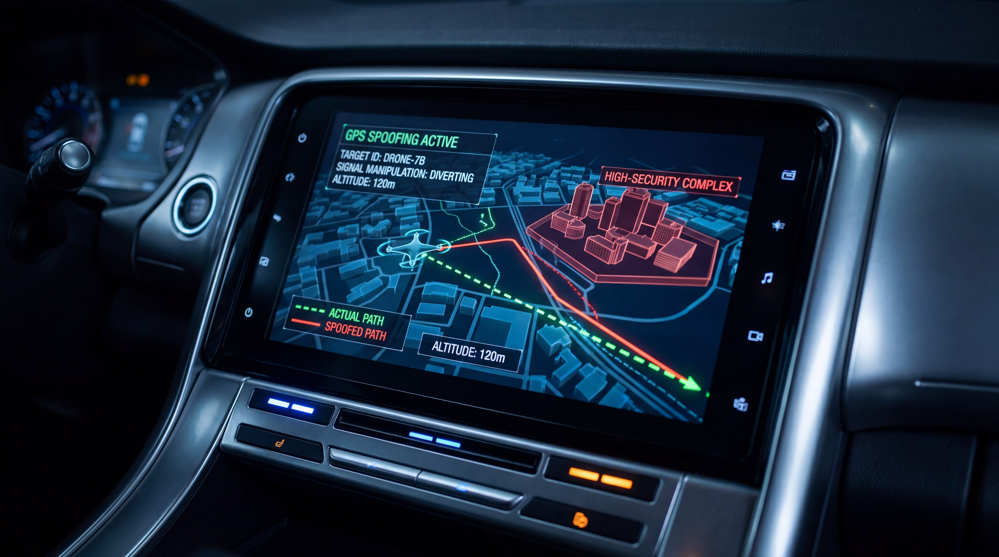gps spoofing drone dashboard