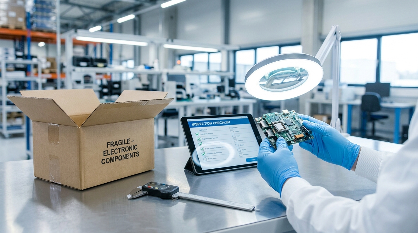 Quality Control Inspection in Modern Warehouse Laboratory