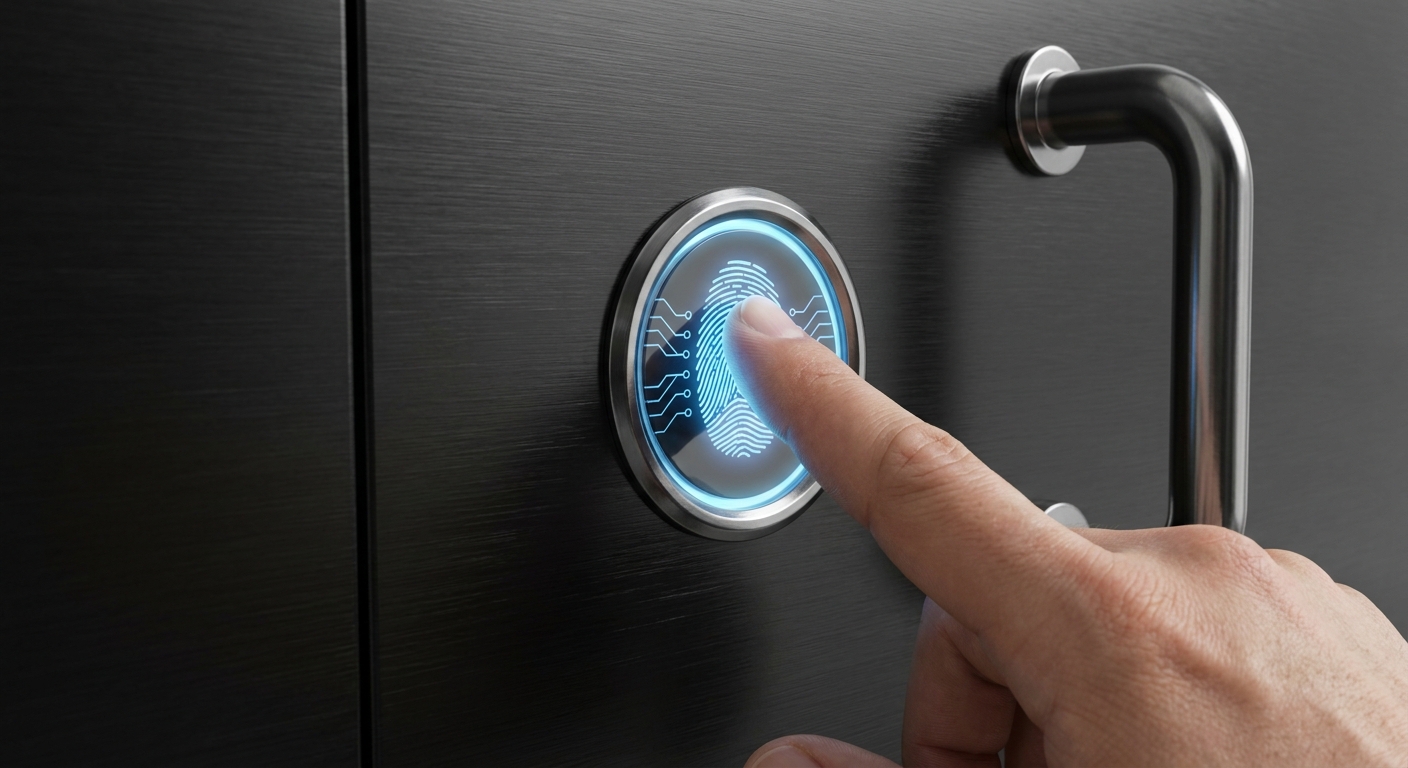 Biometric fingerprint safe scanner