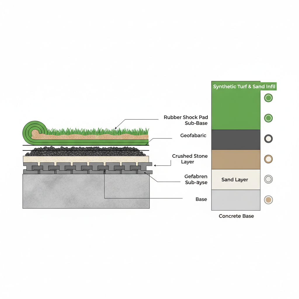 Padel Court Construction Diagram