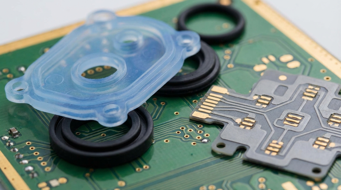 Precision Silicone Components Macro Photography