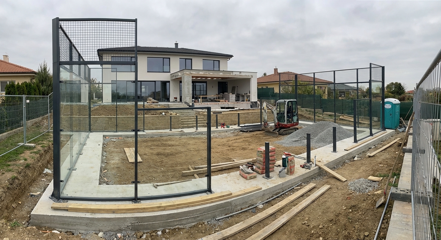 residential padel court construction