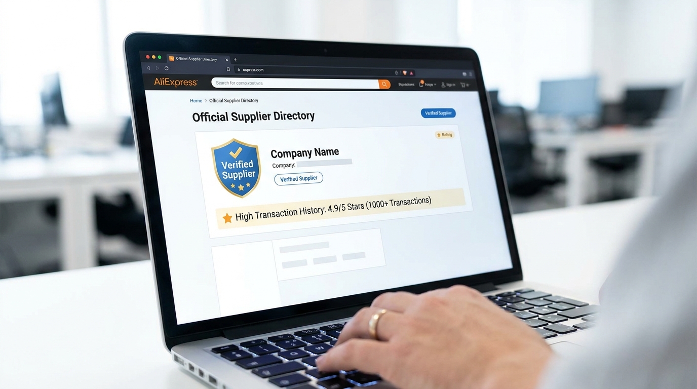 Verified Supplier Directory Interface on E-commerce Platform