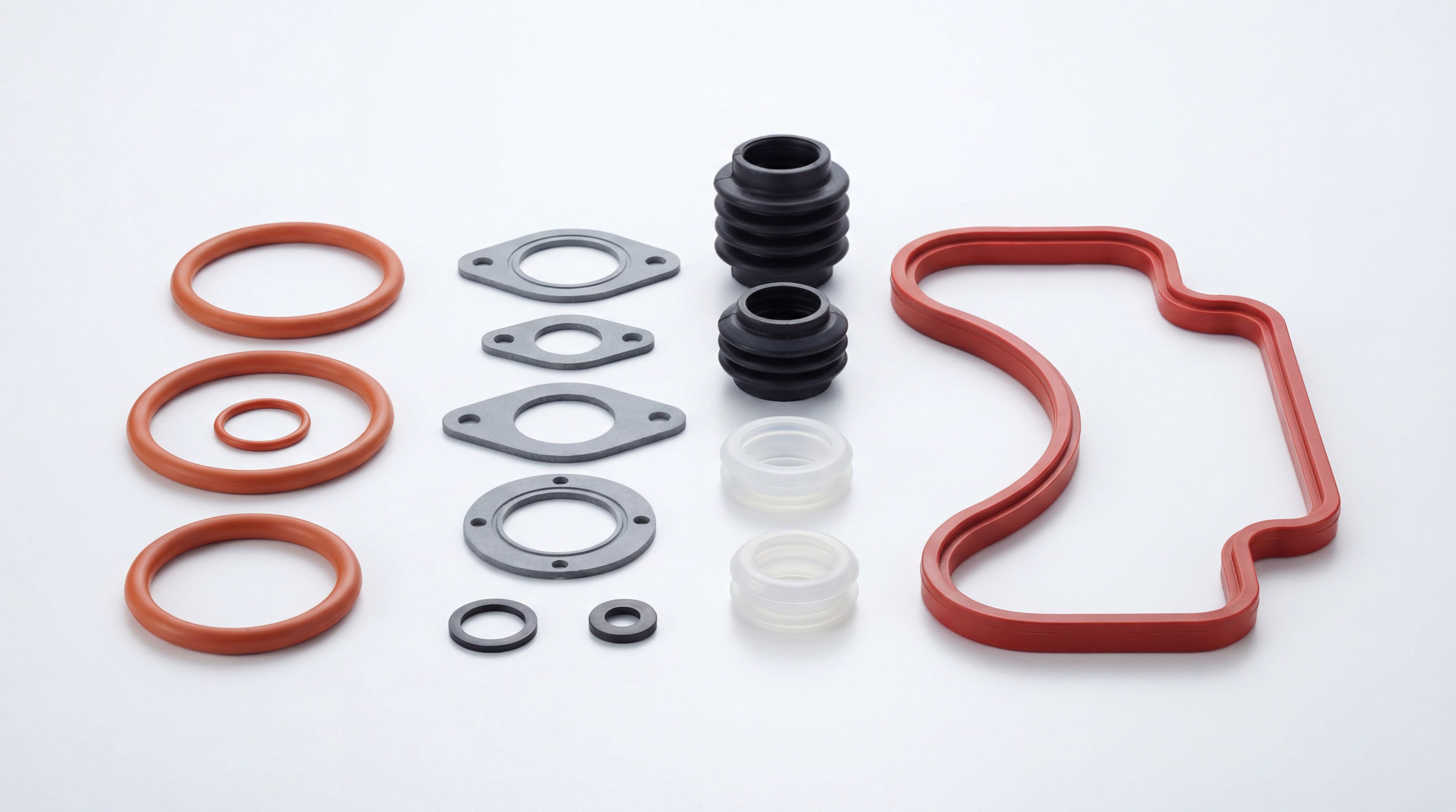 Heat resistant industrial silicone parts
