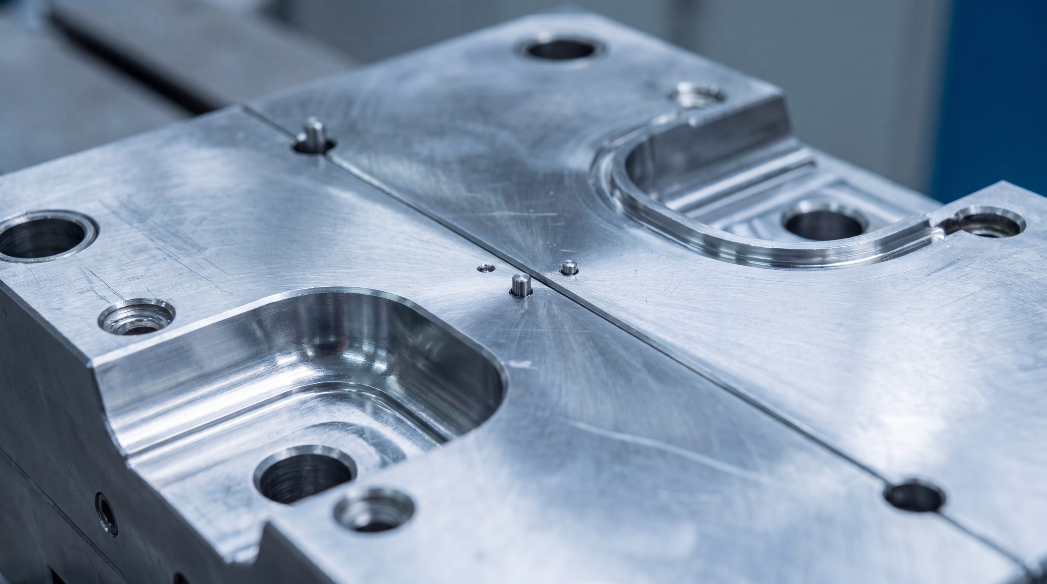 industrial metal mold closeup