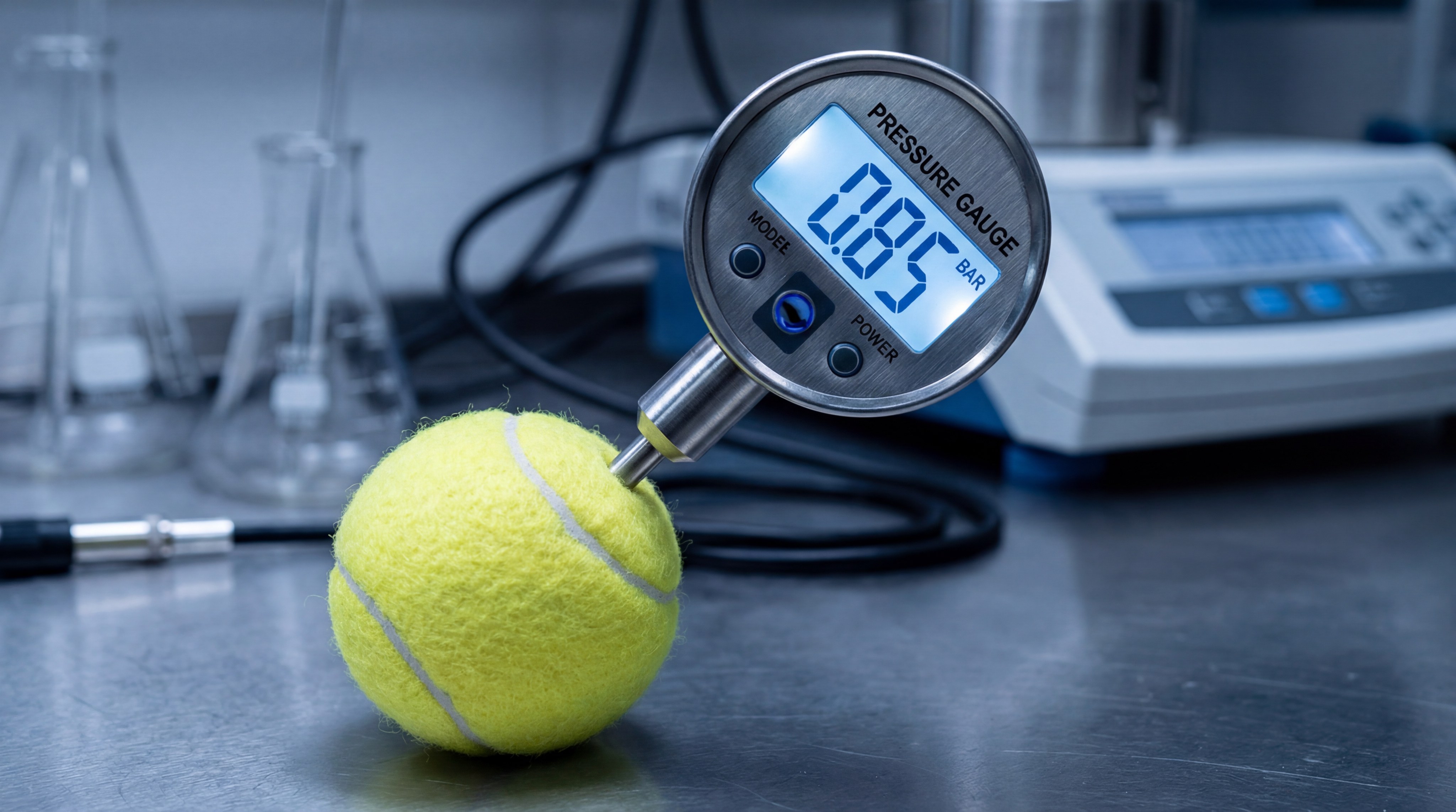 digital pressure gauge padel ball