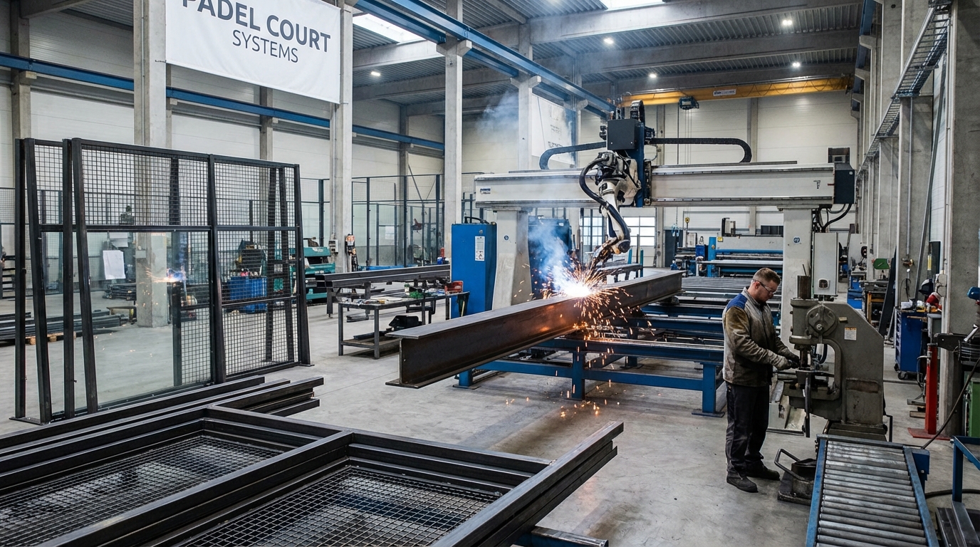 industrial padel court manufacturing
