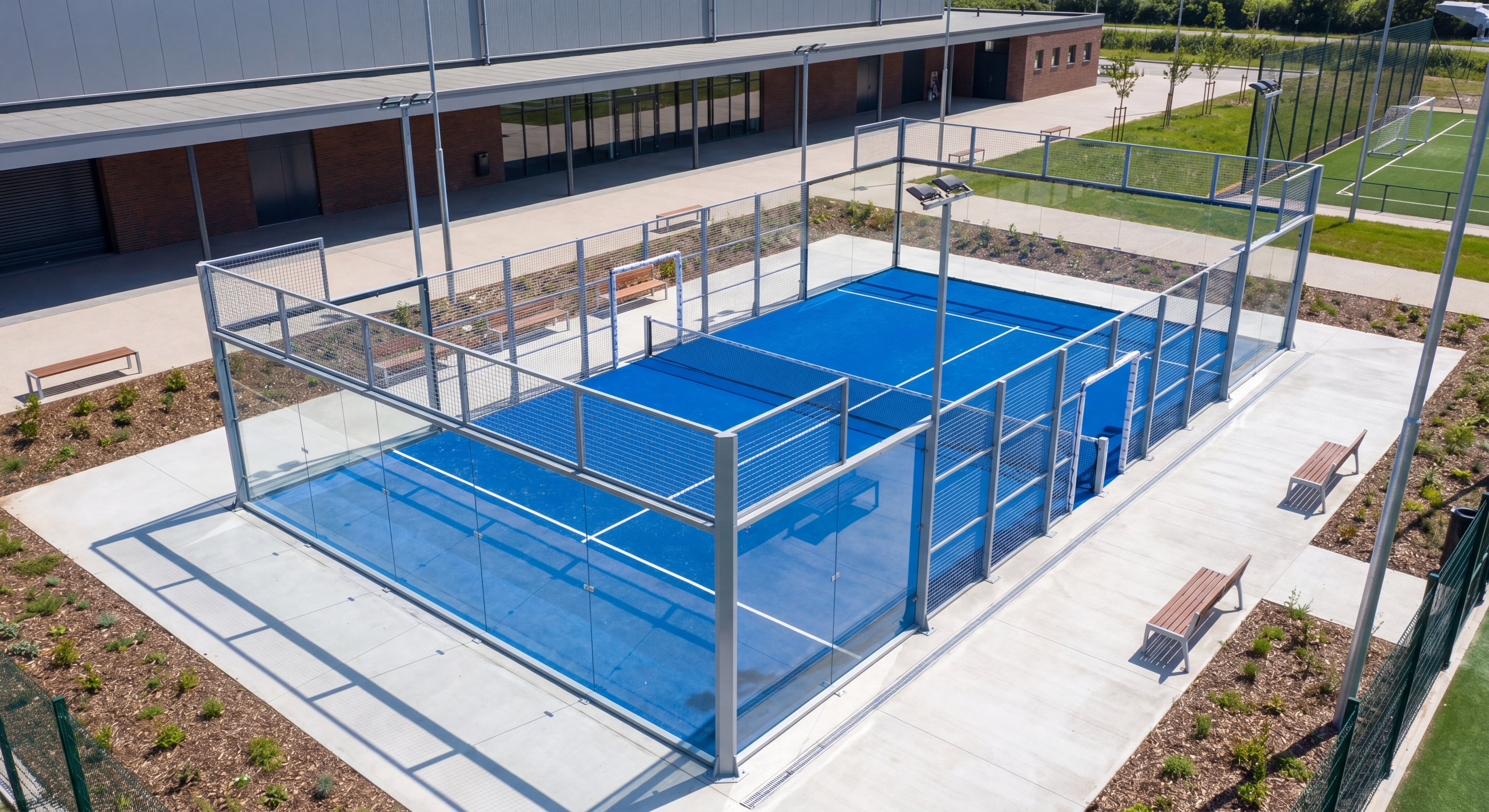 padel court professional view