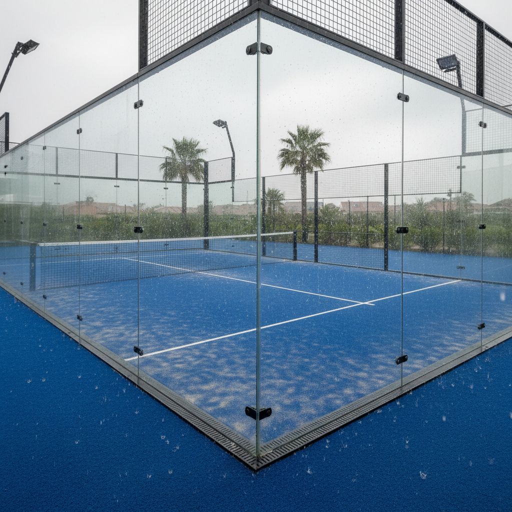 Outdoor Padel Rain Drainage