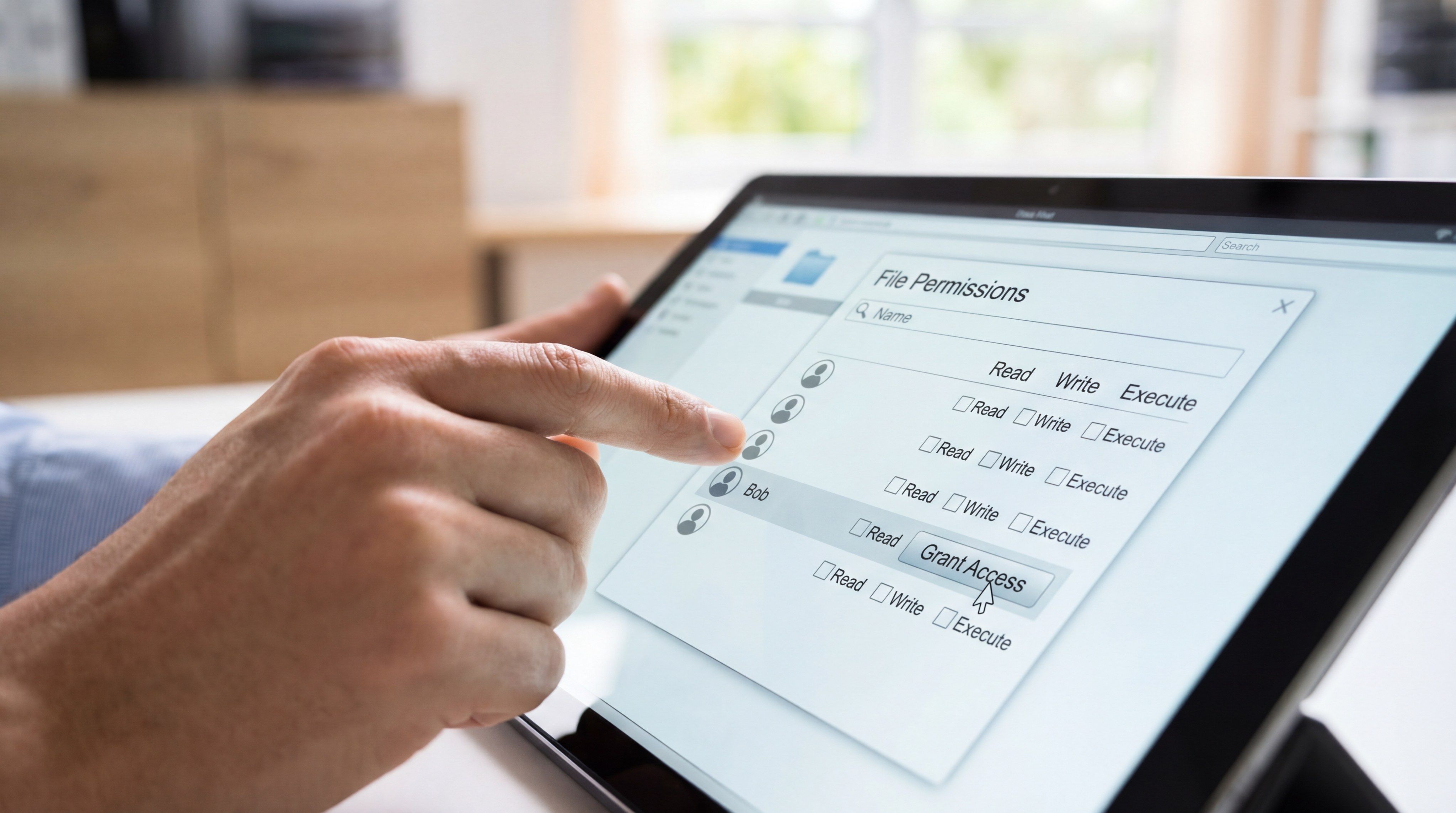 dac tablet file permissions