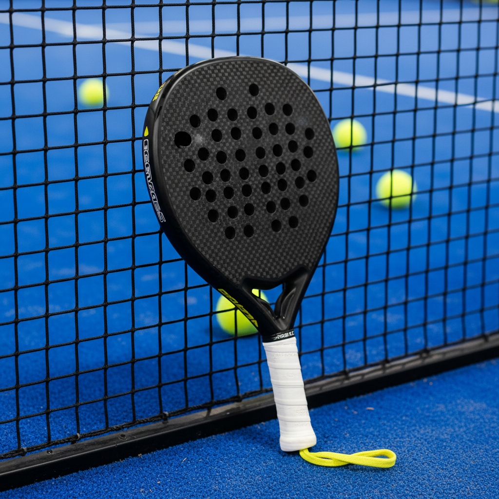 Players competing on a high-end court with premium equipment