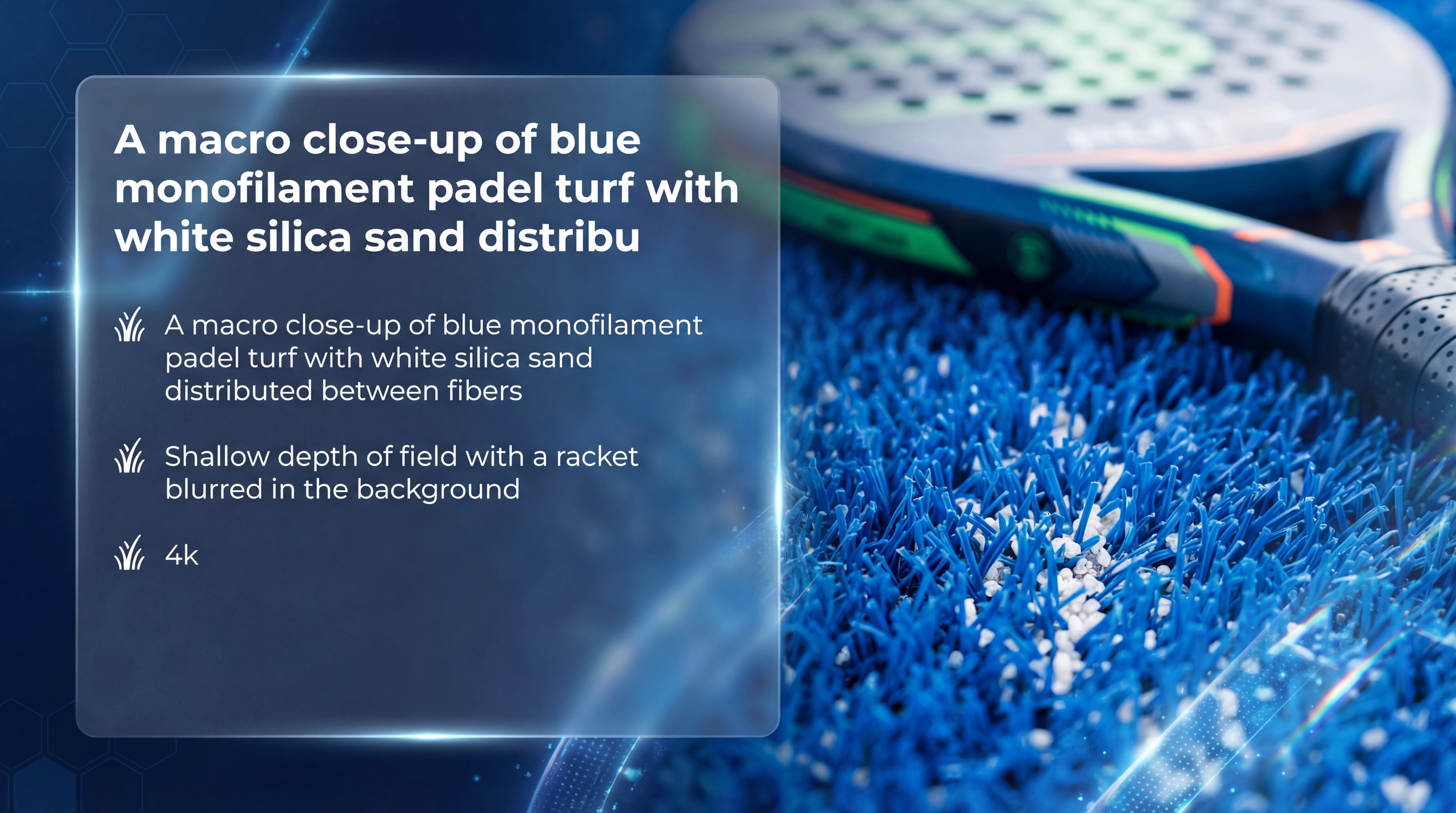 Padel Court Macro Close Up