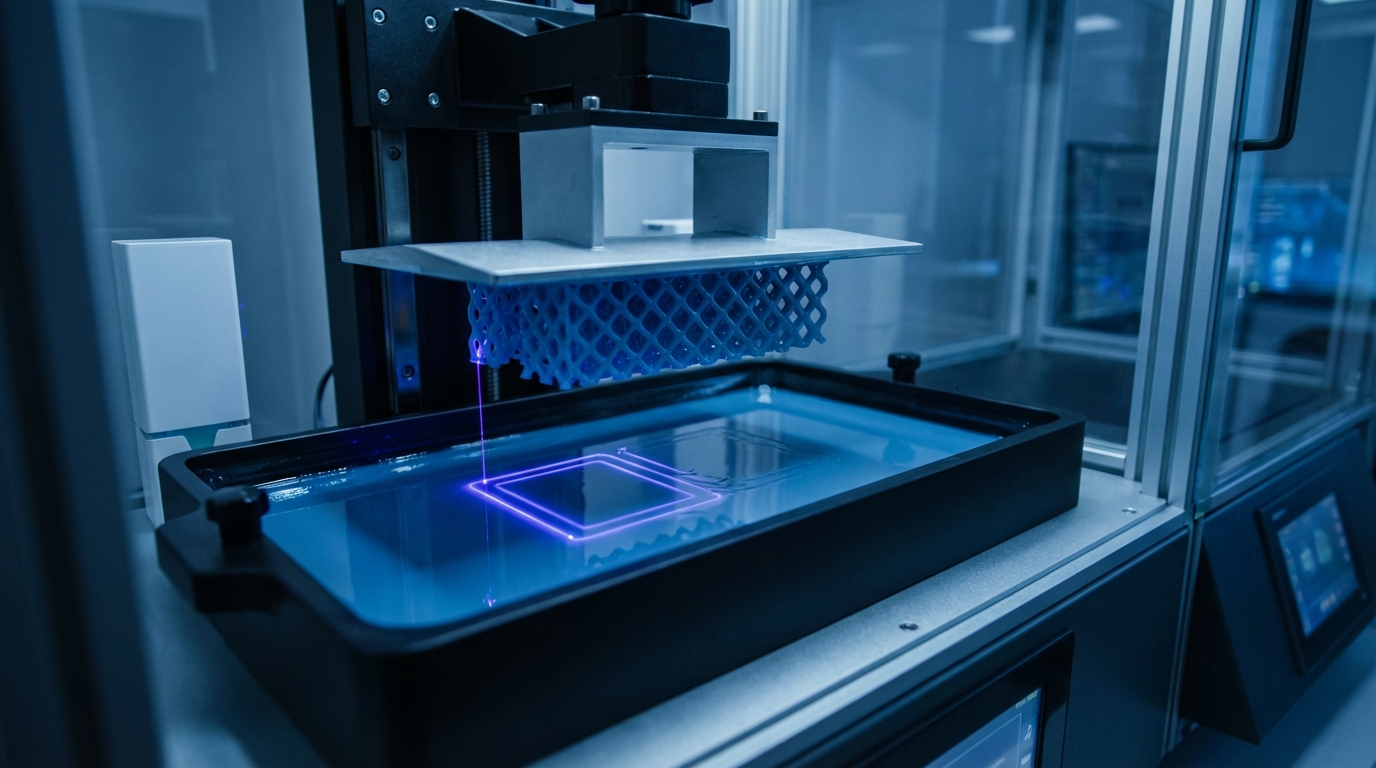 SLA printing process