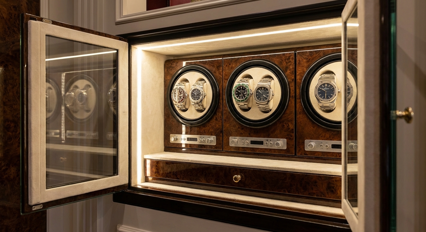 luxury watch safe interior