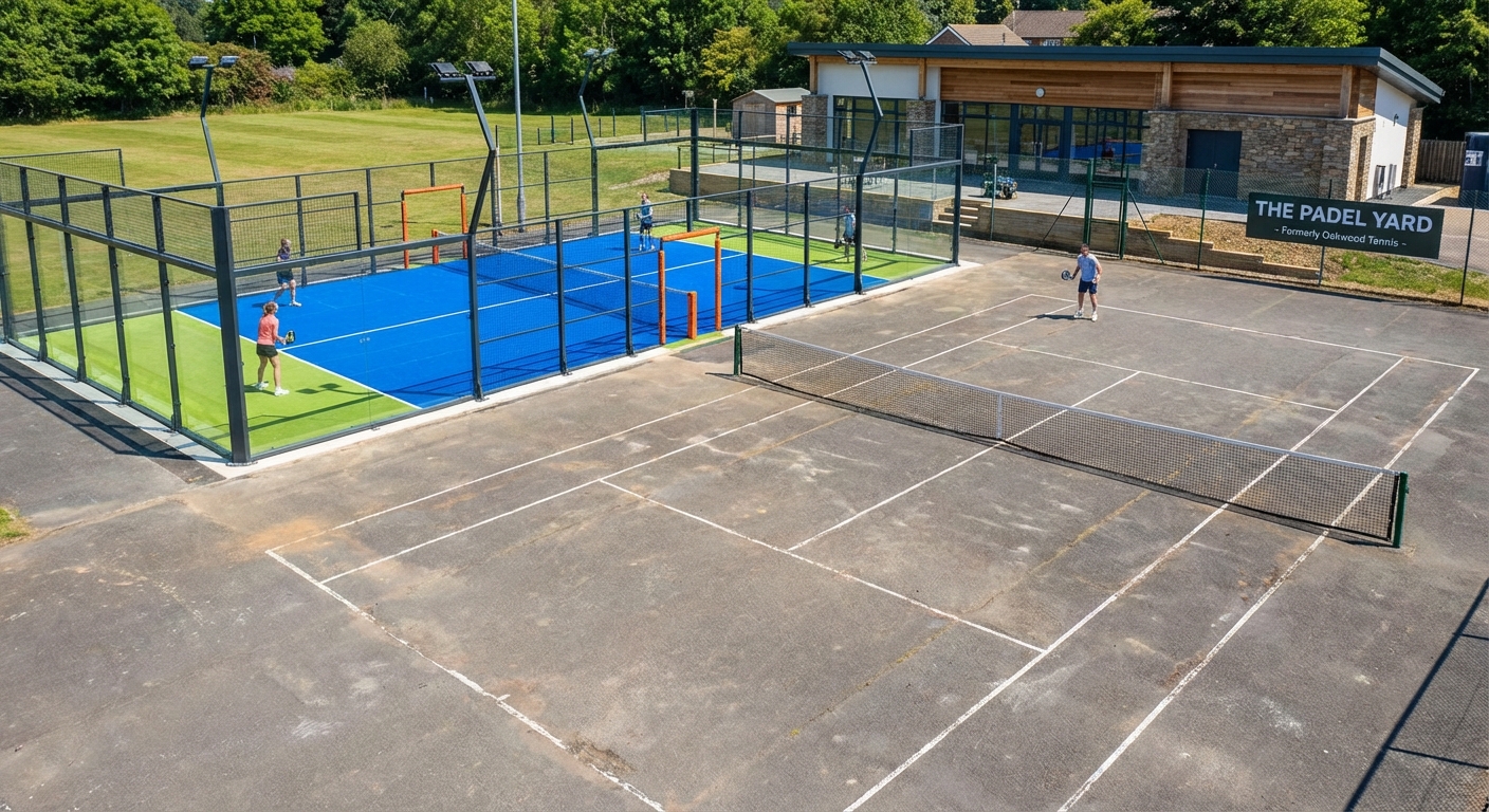 Refurbished padel courts facility