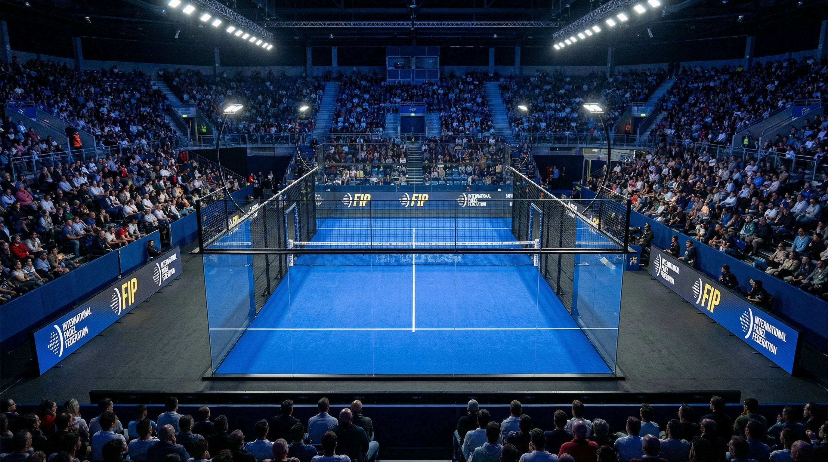 fip standard padel court stadium