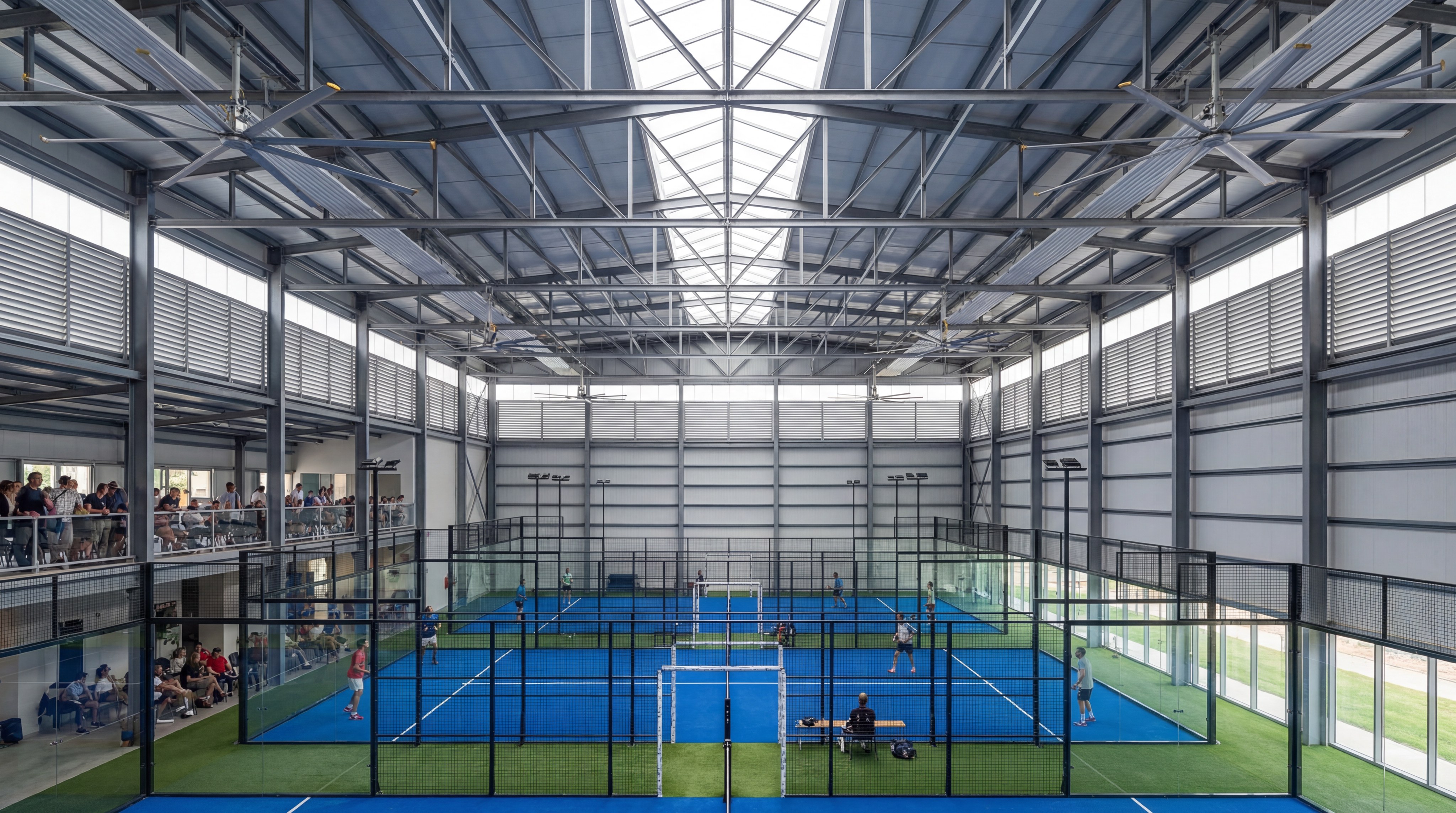 indoor padel facility architectural