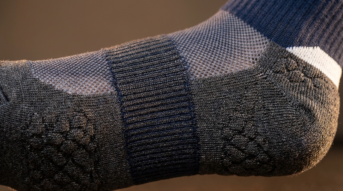 closeup of high quality sports socks