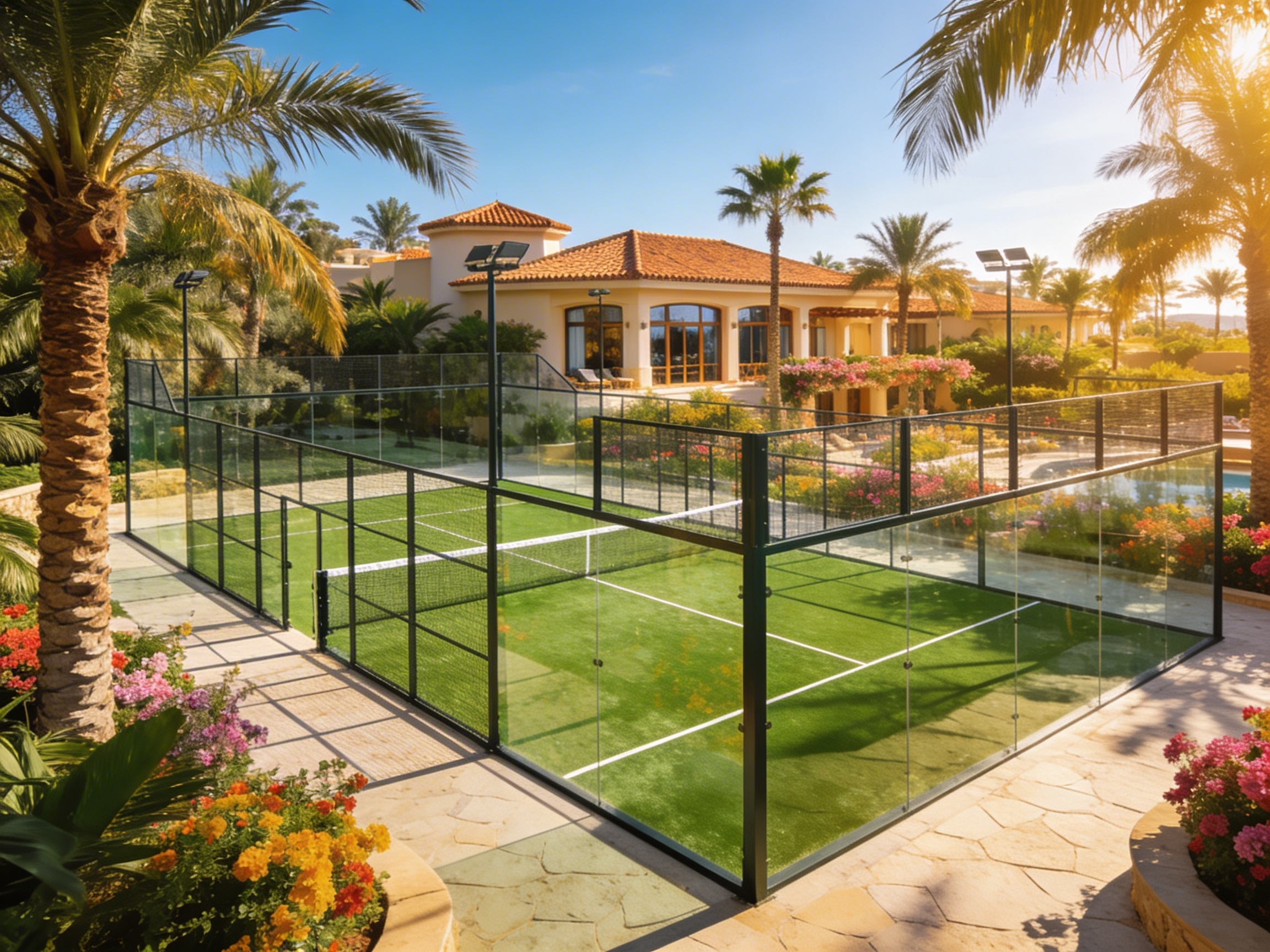 luxury padel court resort