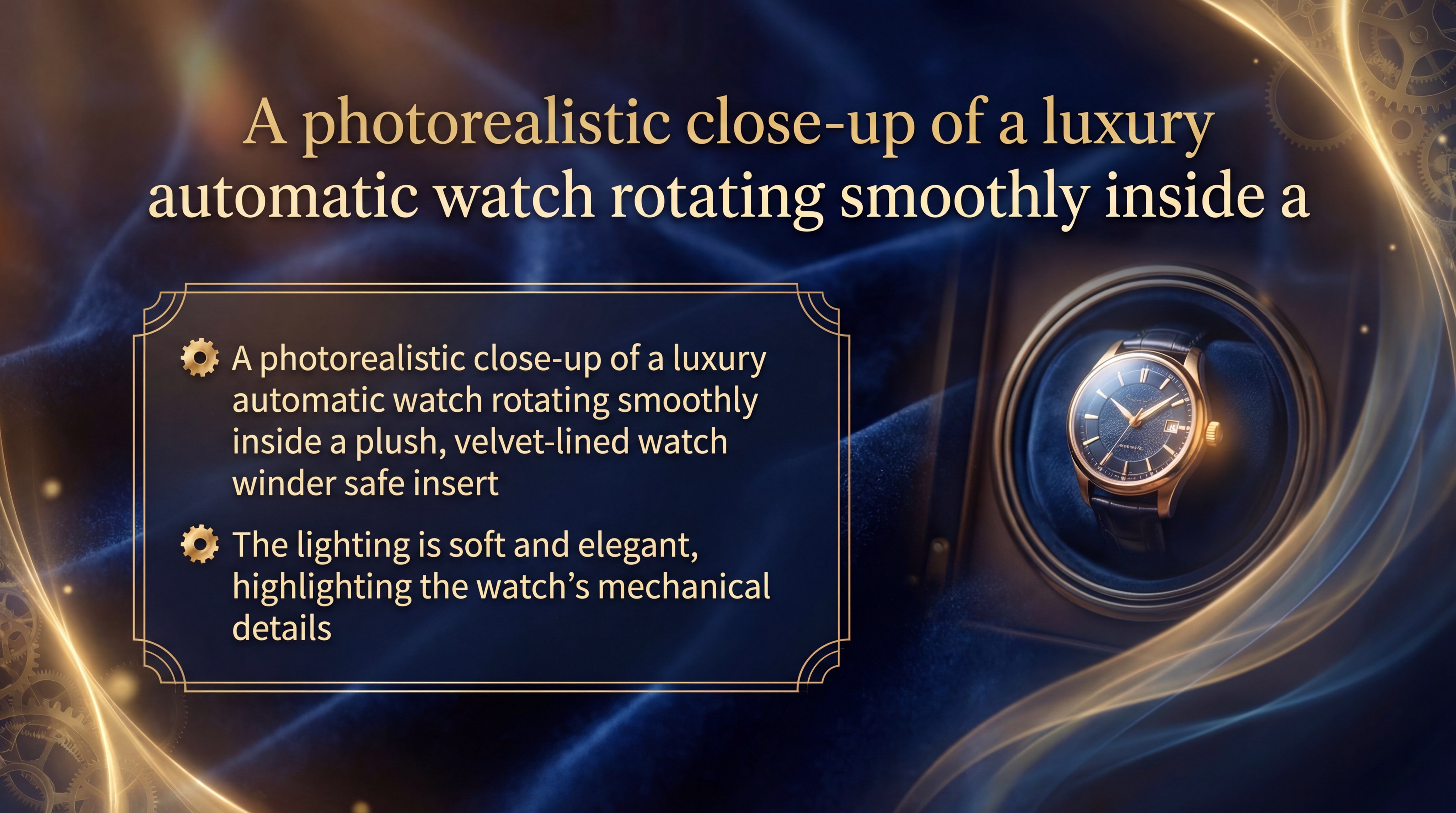 luxury watch winder closeup slide 1