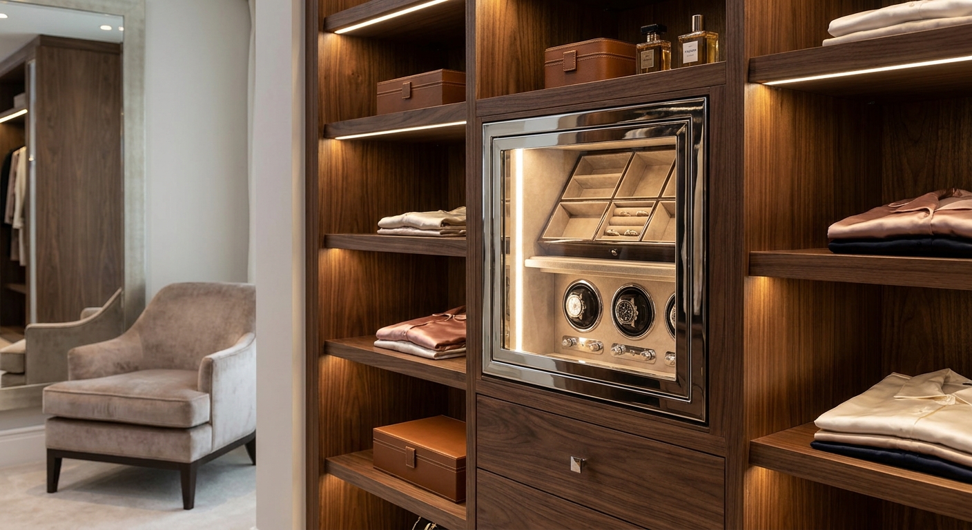 luxury jewelry safe dressing room