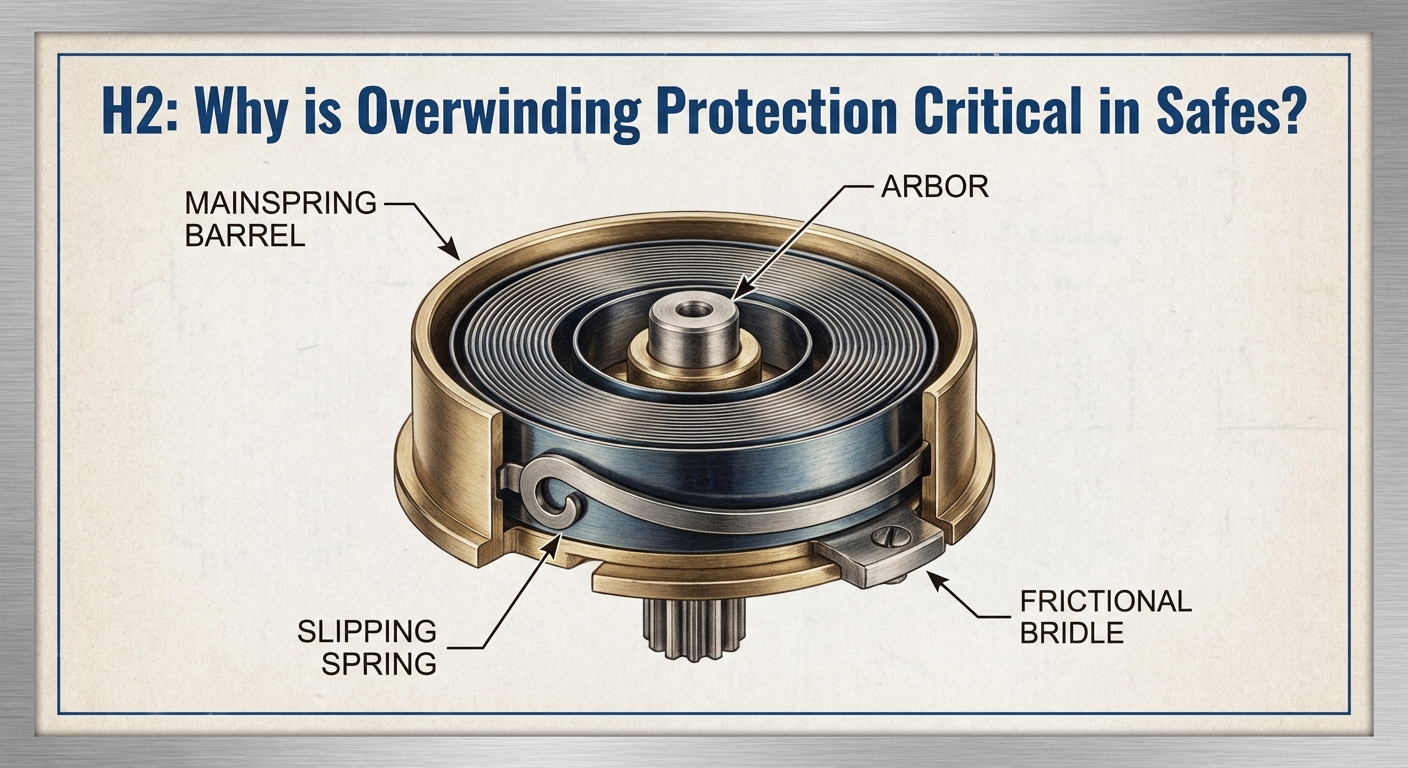 watch mainspring overwinding protection