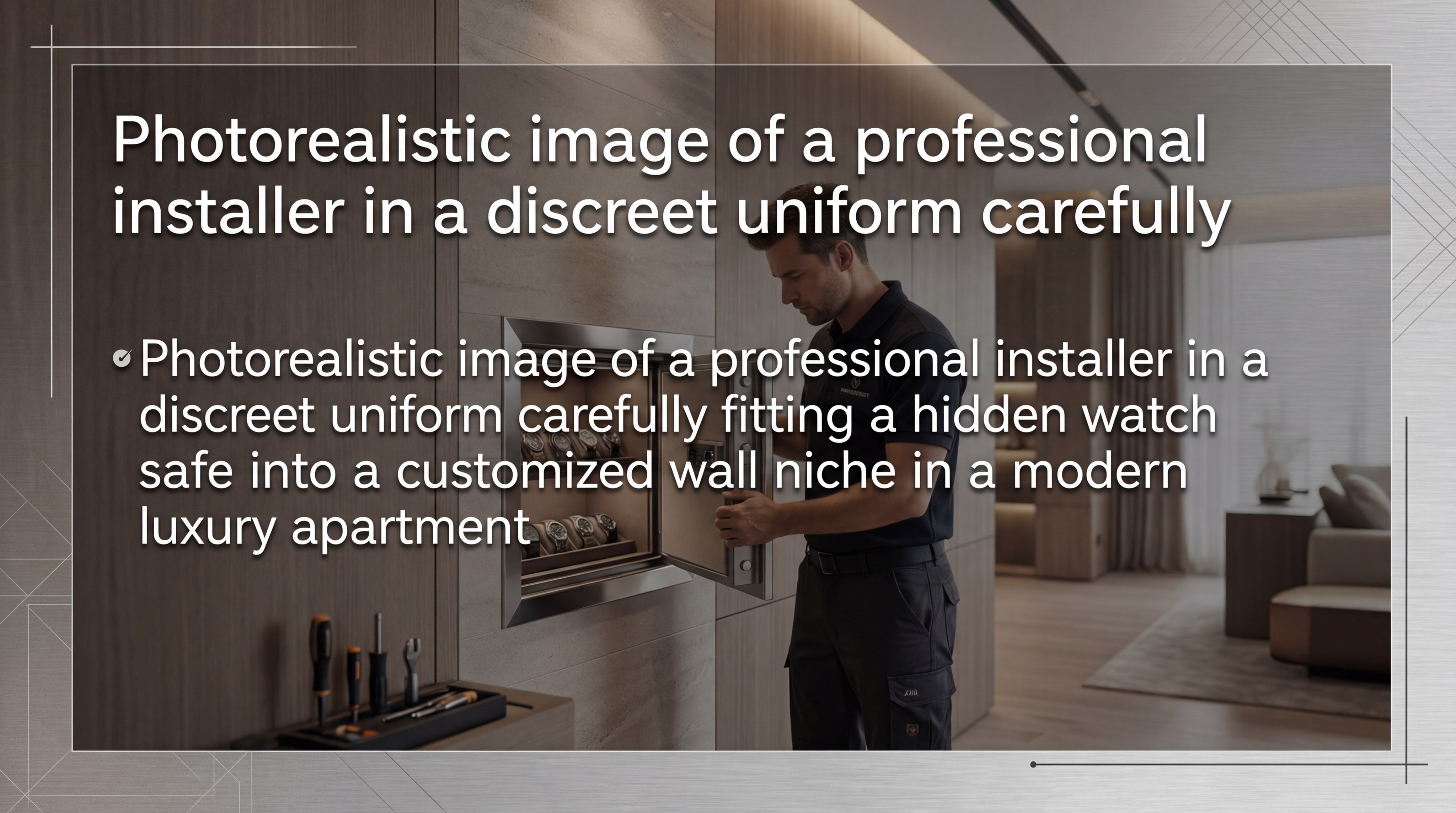 Professional Installation of Hidden Watch Safe in Modern Luxury Apartment