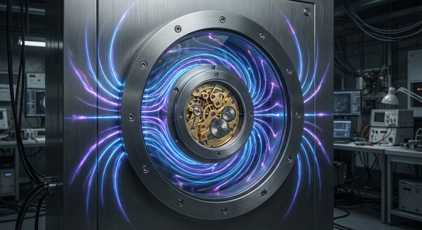 magnetic field deflection safe visualization