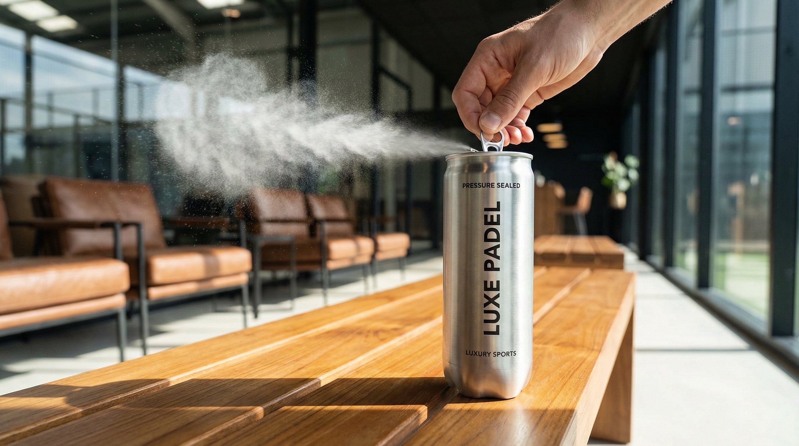 opening a new pressurized can