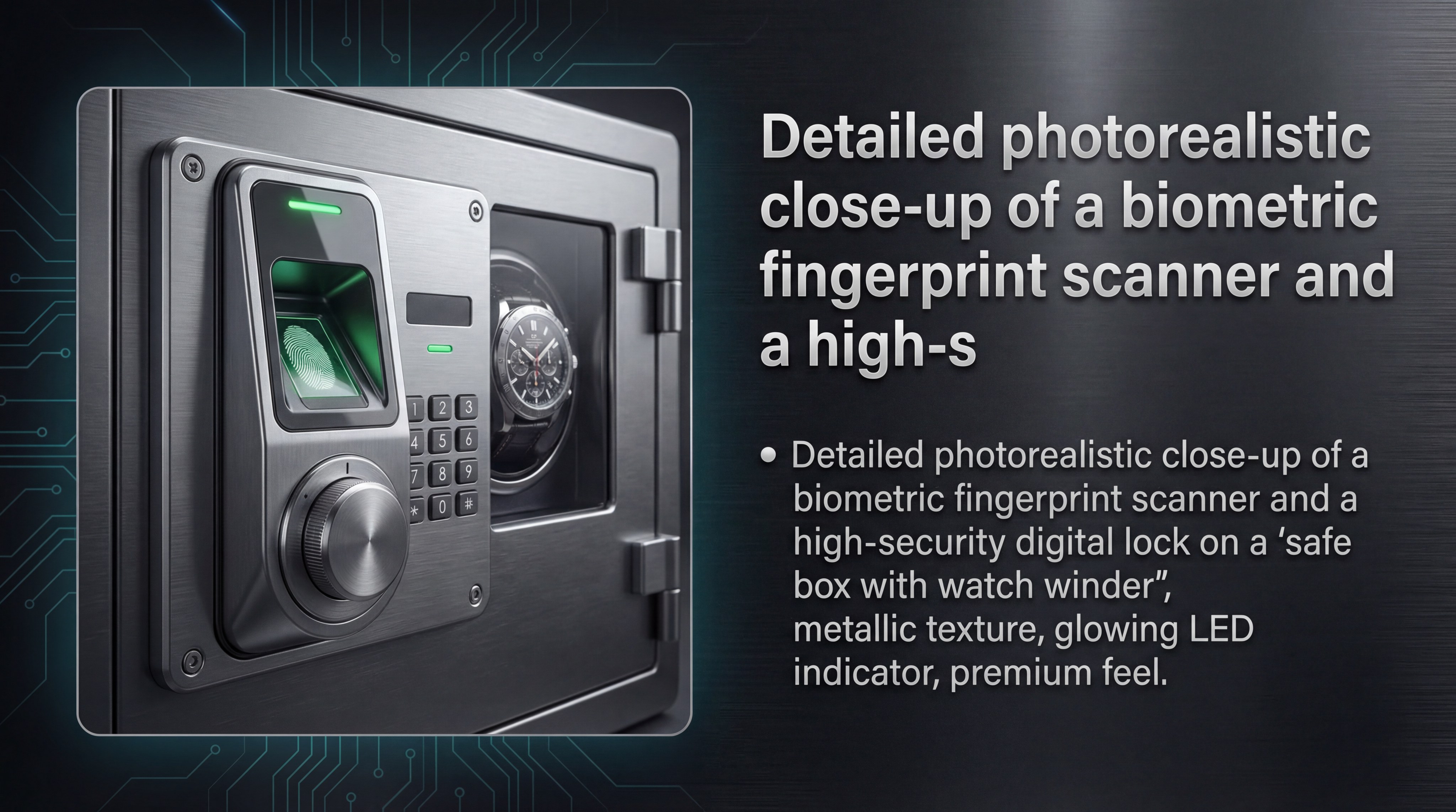 biometric fingerprint scanner safe box