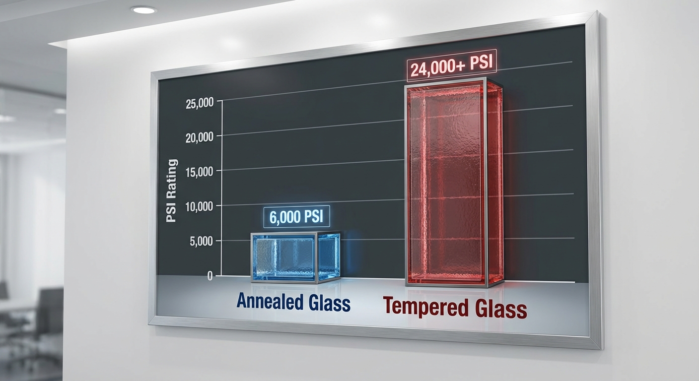 glass strength psi comparison chart