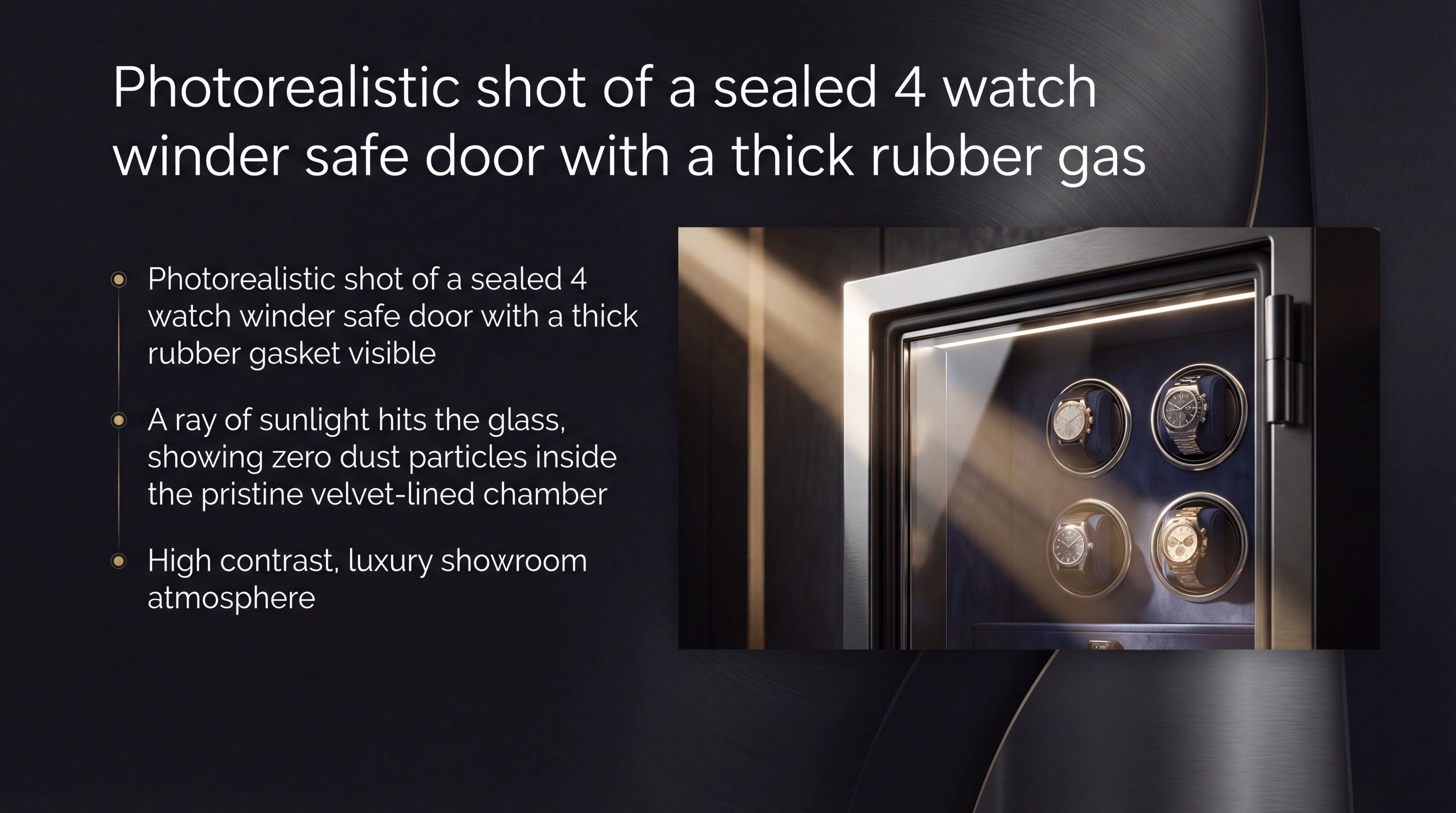 Luxury watch winder safe showcase