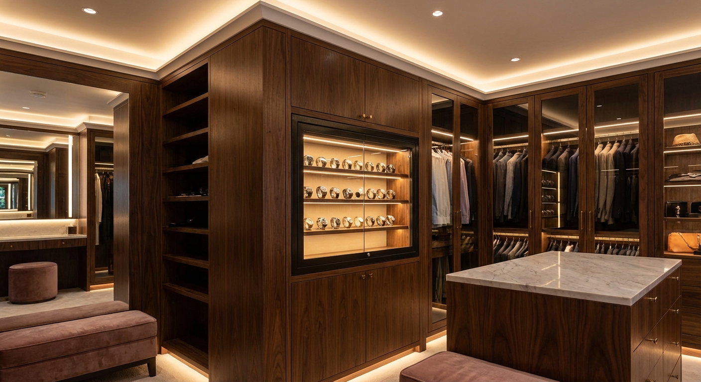 luxury watch safe closet
