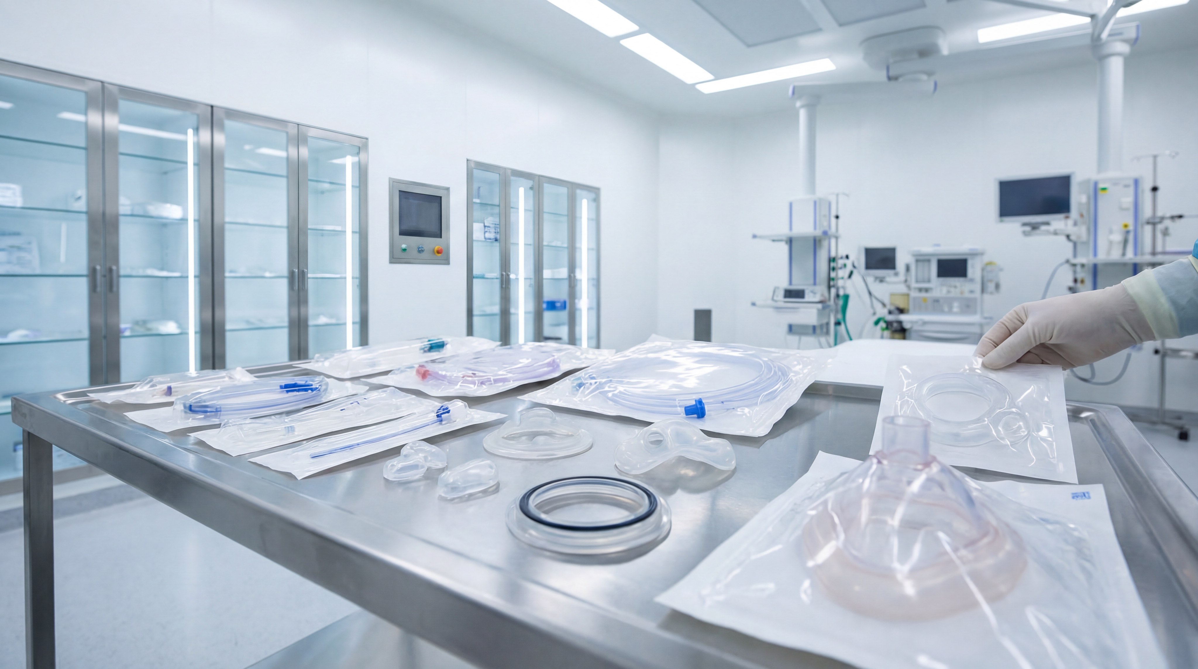 Medical grade silicone masks and tubing in a sterile healthcare environment