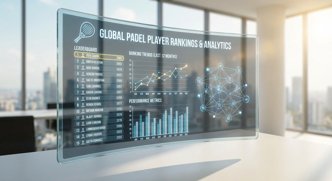 padel player ranking infographic