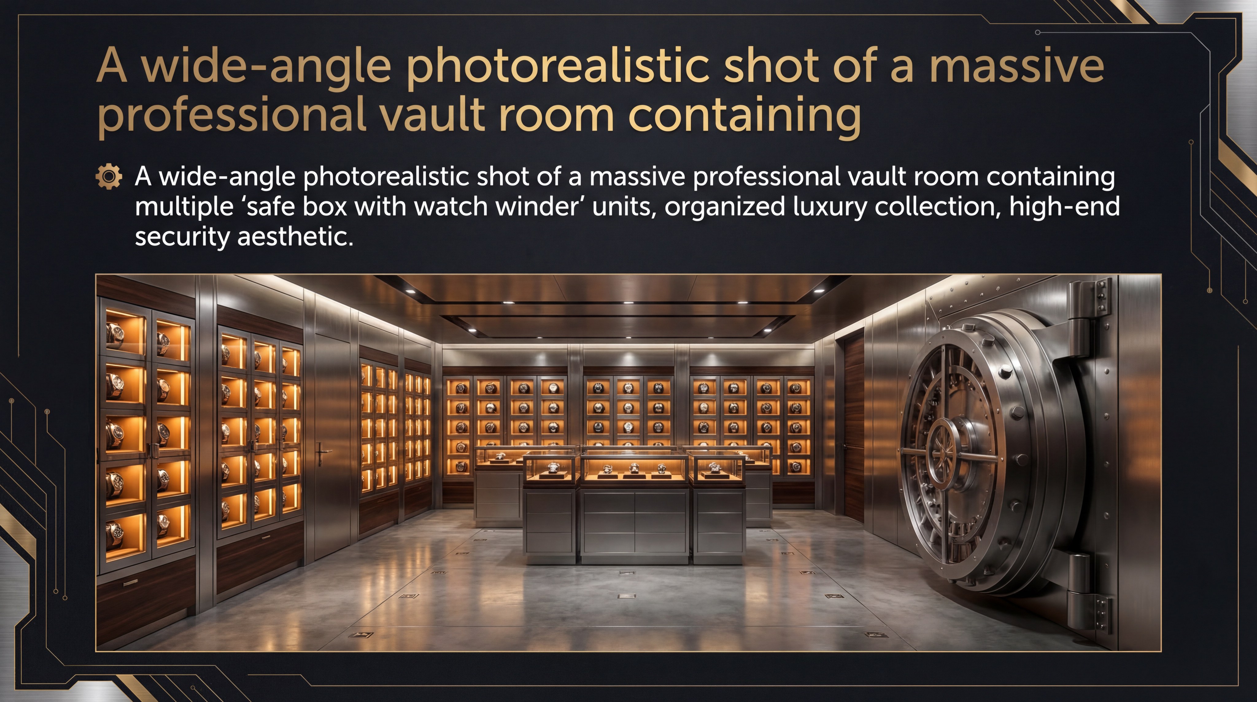 luxury vault watch storage