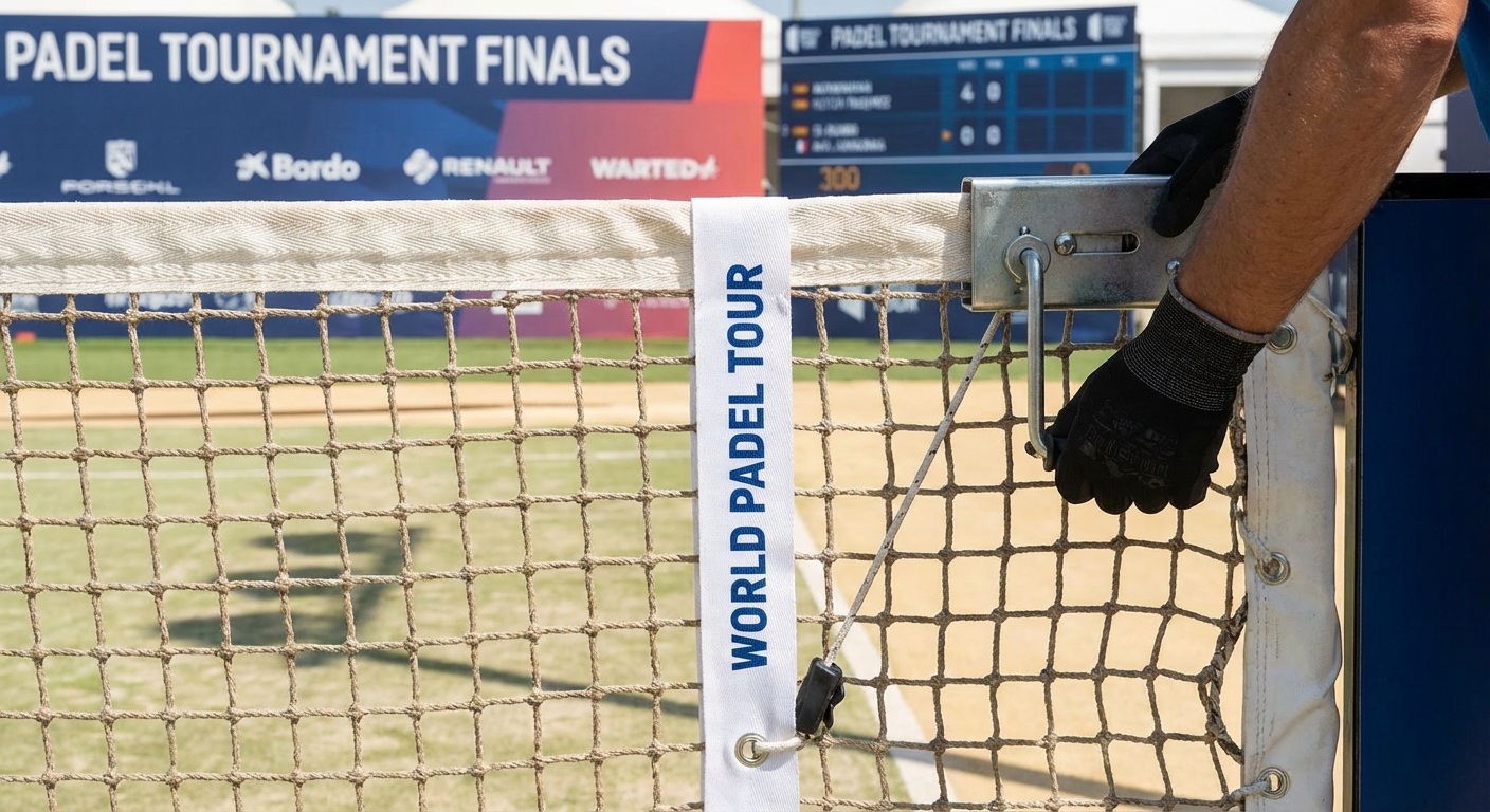 padel net tournament setup