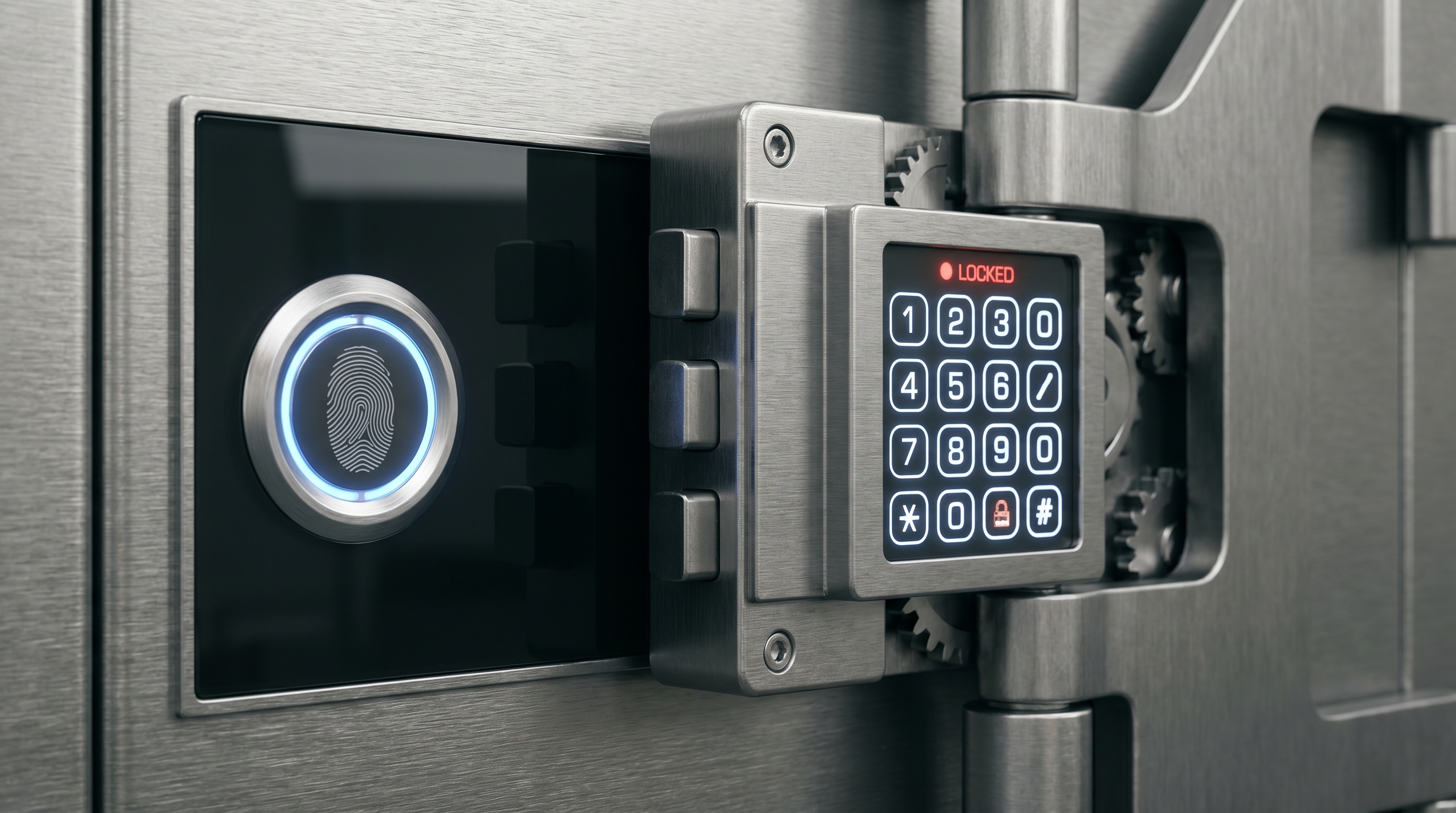 Biometric Safe Lock Closeup