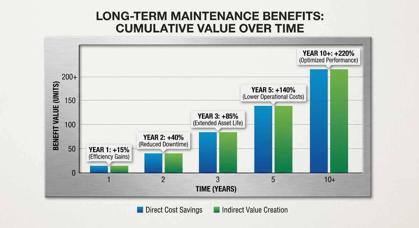 Long-term maintenance benefits bar chart