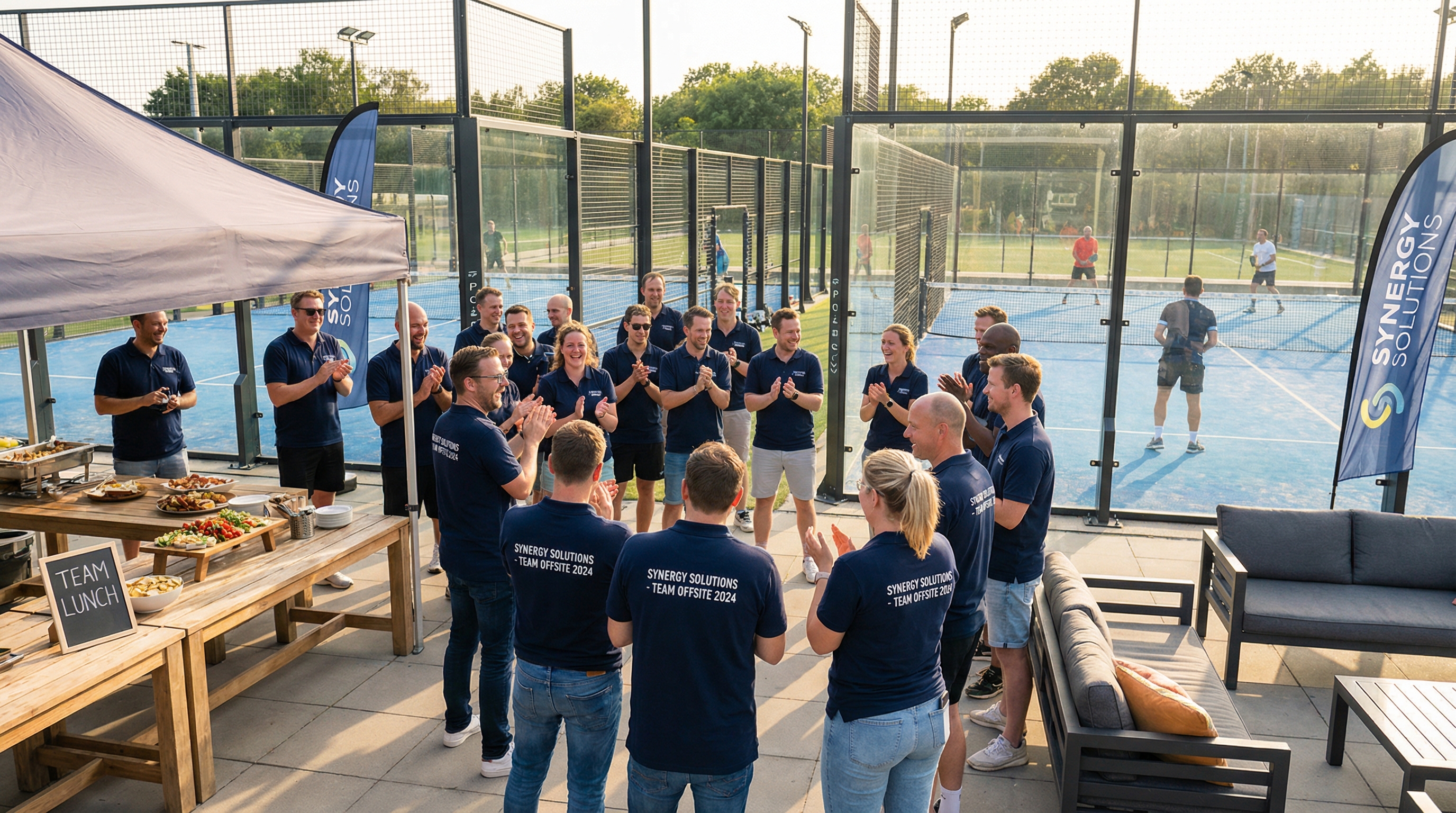 corporate team building padel event