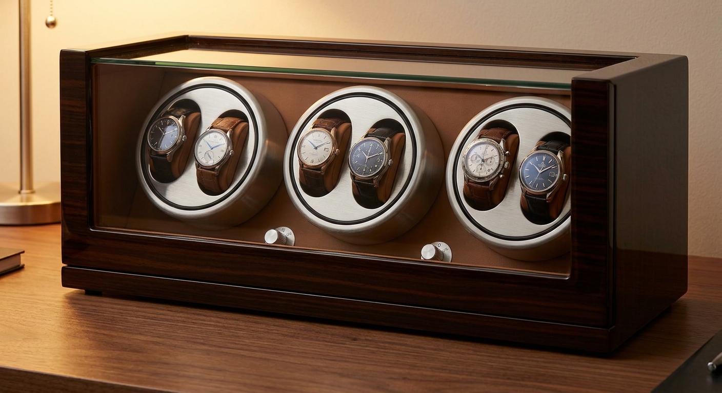 Luxury watch winder product visualization