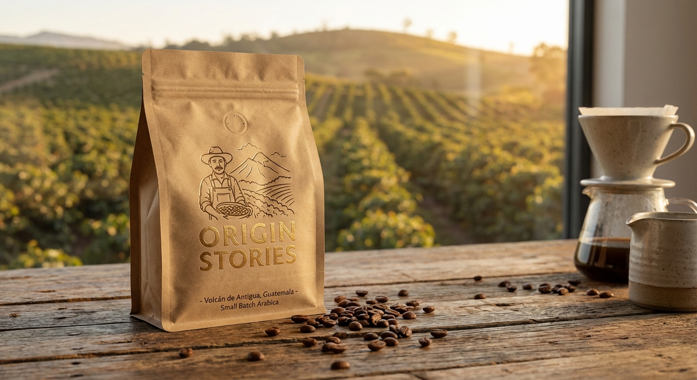 Premium Coffee Bag Product Photography