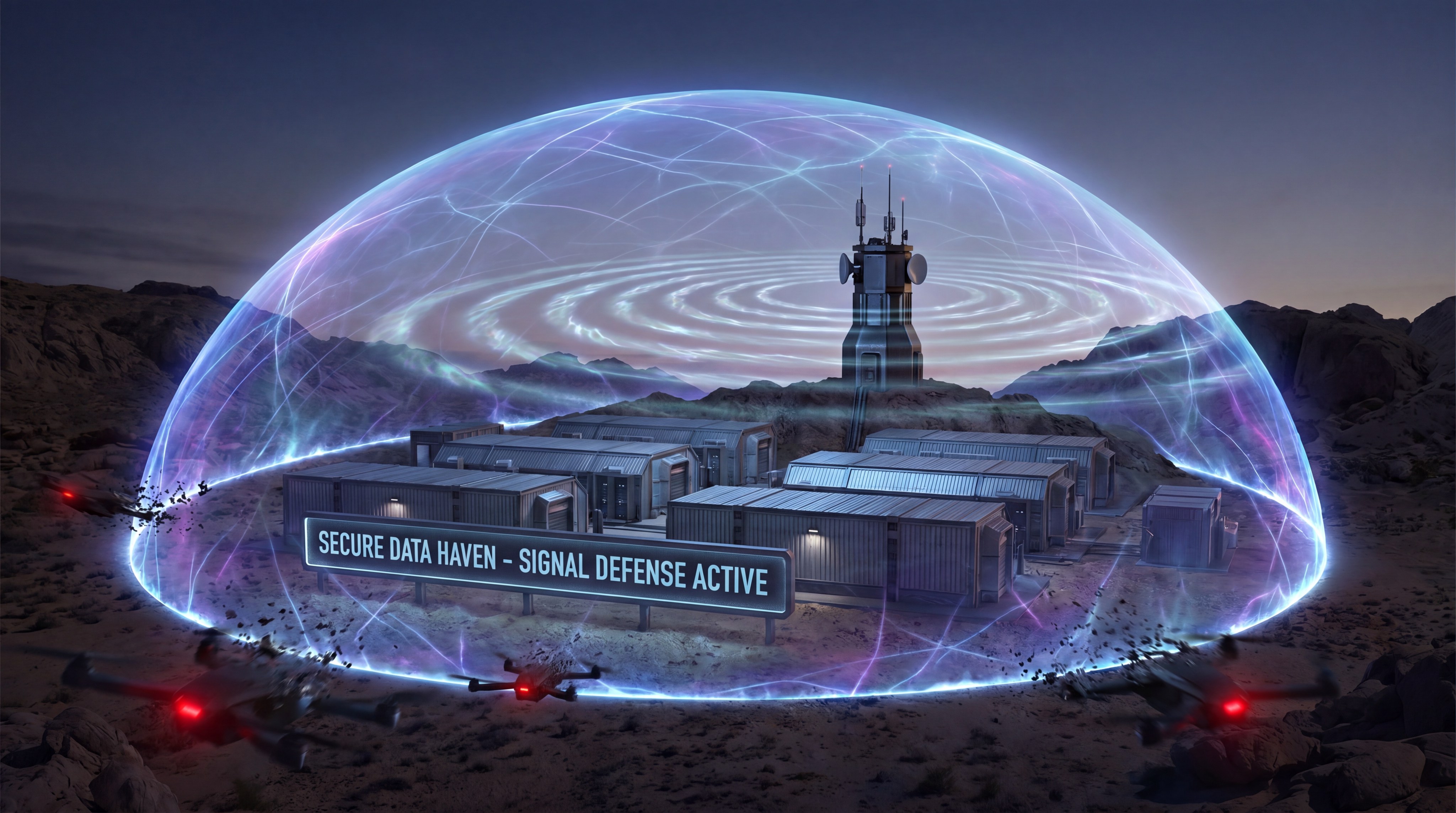 electromagnetic jammer data center protection