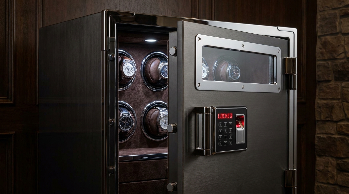 premium watch winder safe box