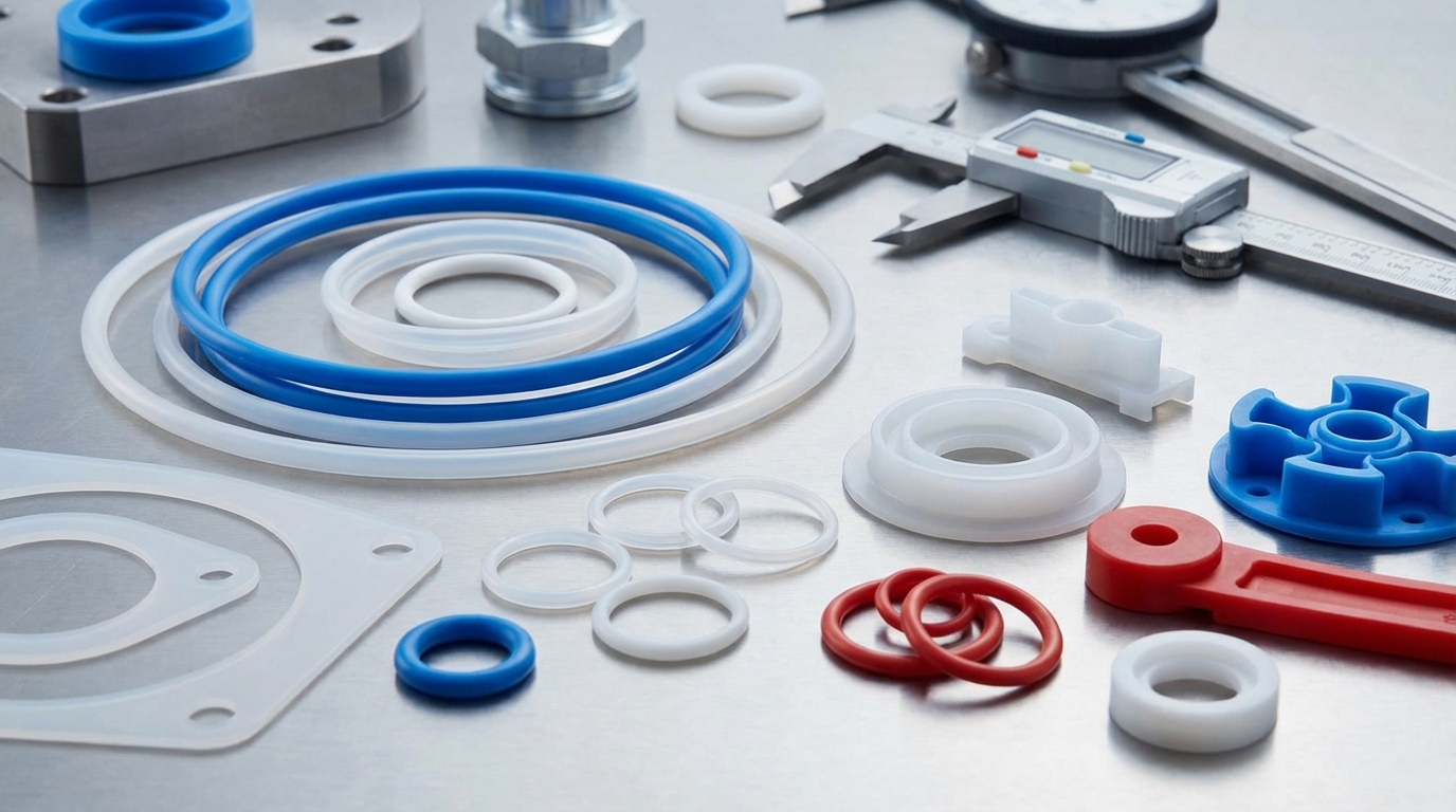 Food grade silicone seals macro