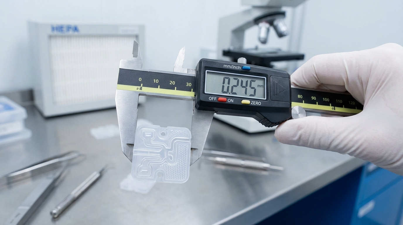 medical silicone component inspection