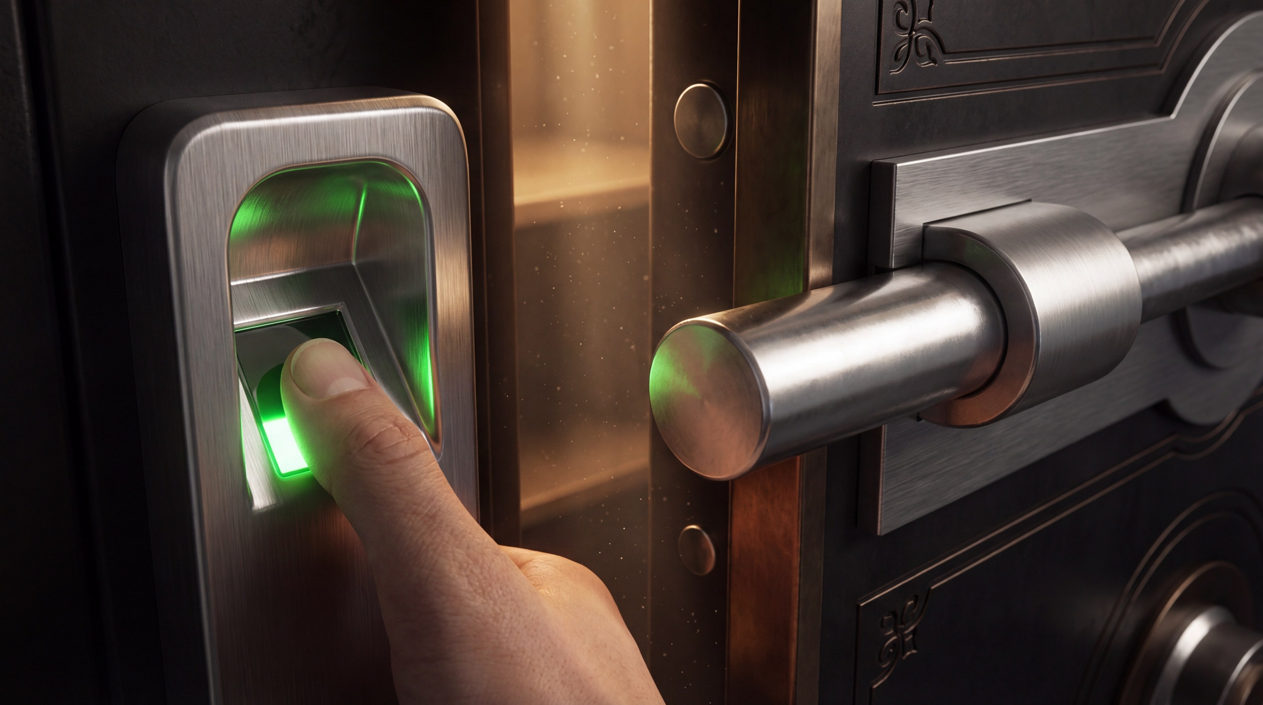 biometric safe security imagery