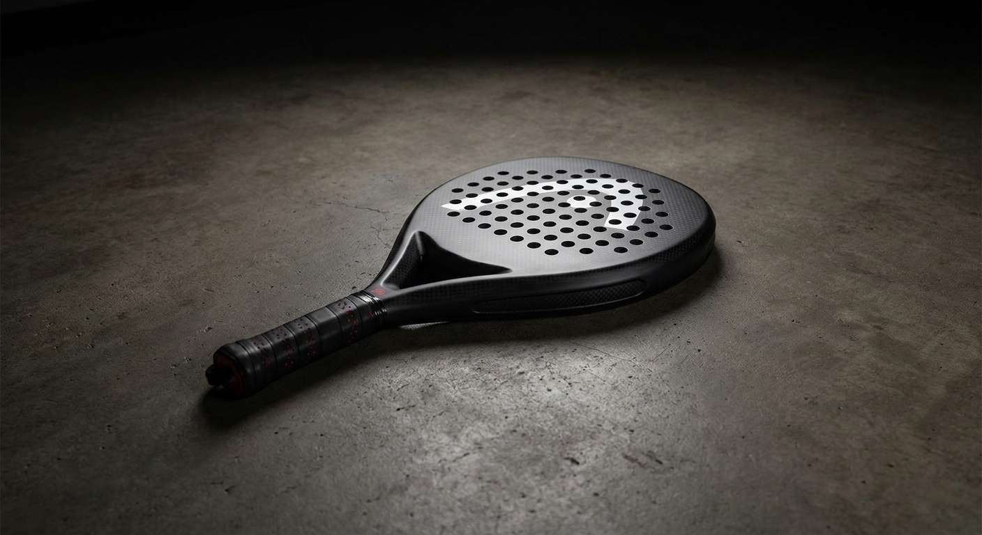 padel racket studio photography